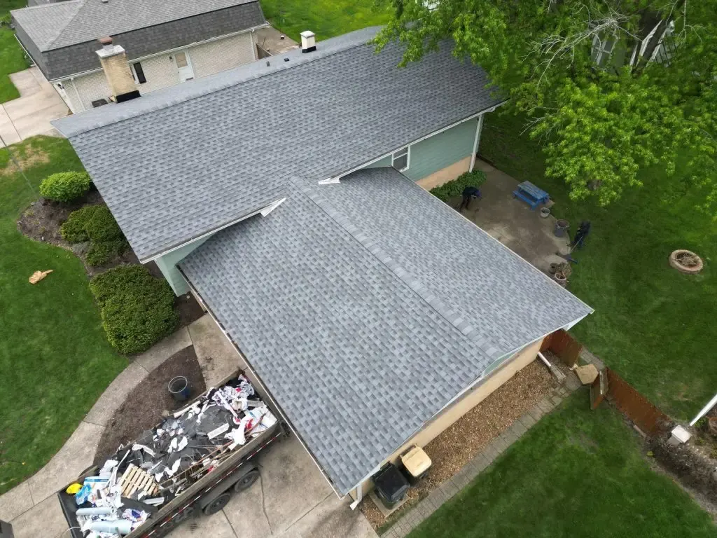 Roof replacement and chimney flashing — Darien, IL — photo 2