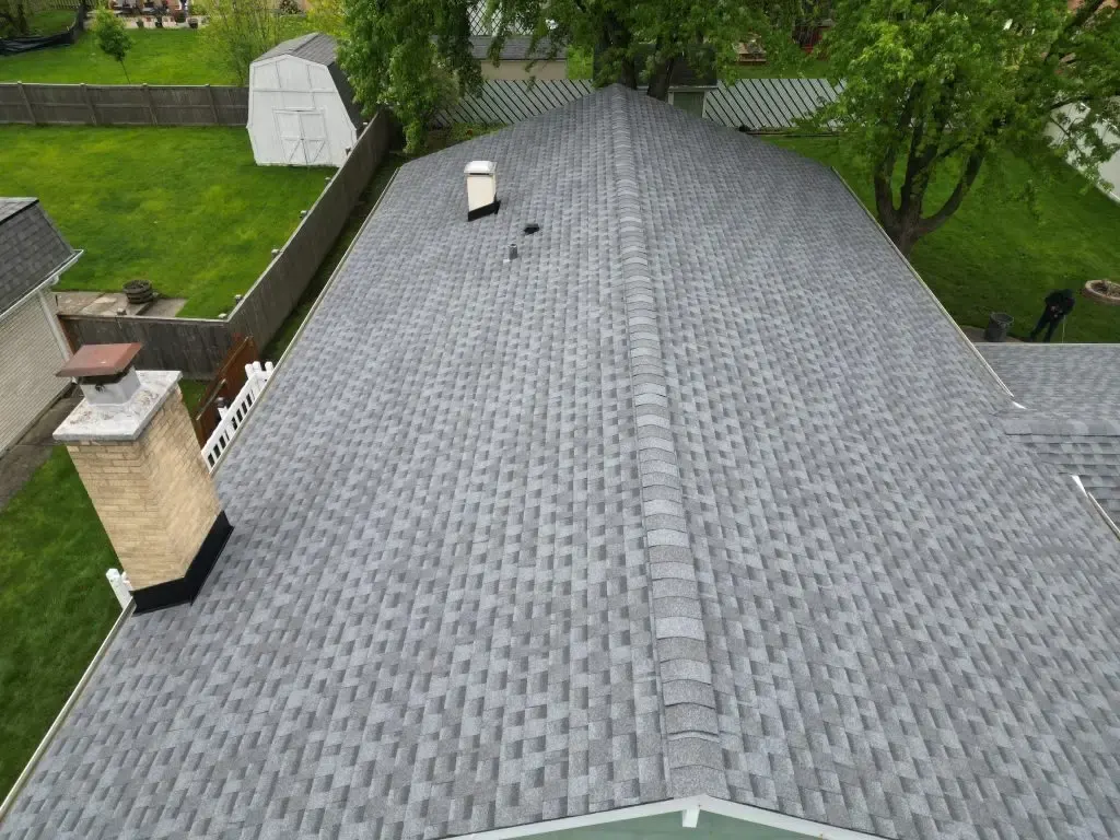 Roof replacement and chimney flashing — Darien, IL — photo 3