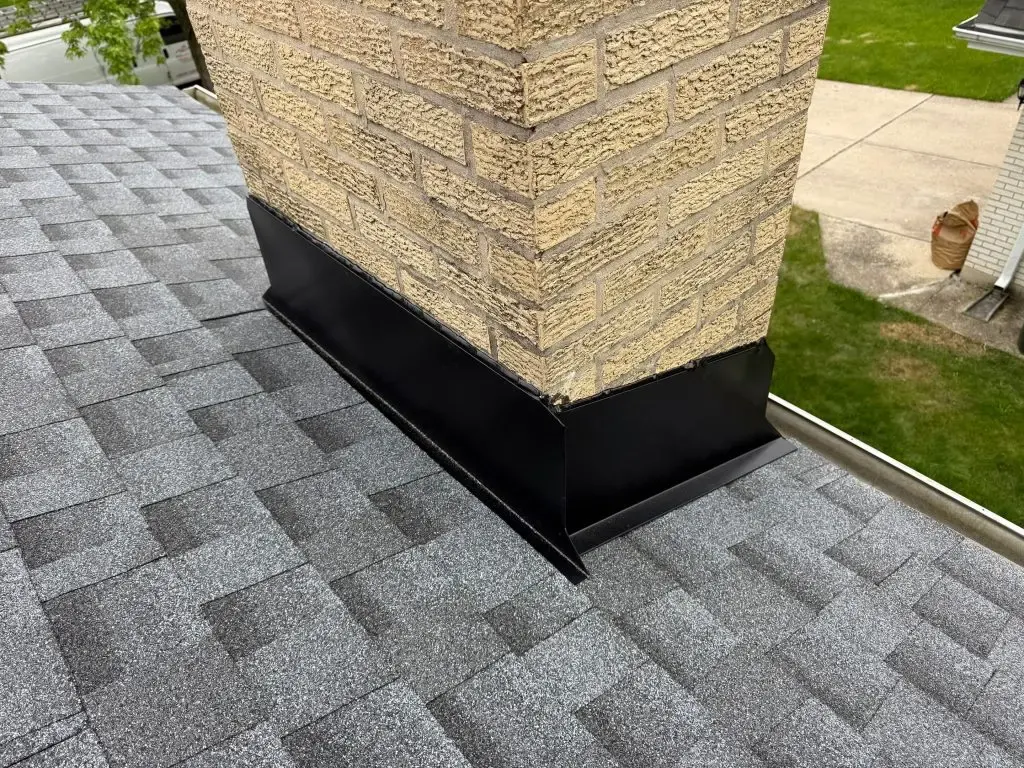 Roof replacement and chimney flashing — Darien, IL — photo 5