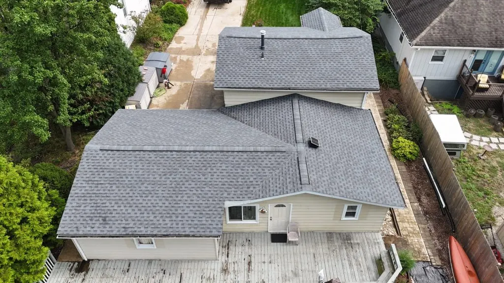 GAF Pewter Gray Roof Replacement in Warrenville, IL in Warrenville